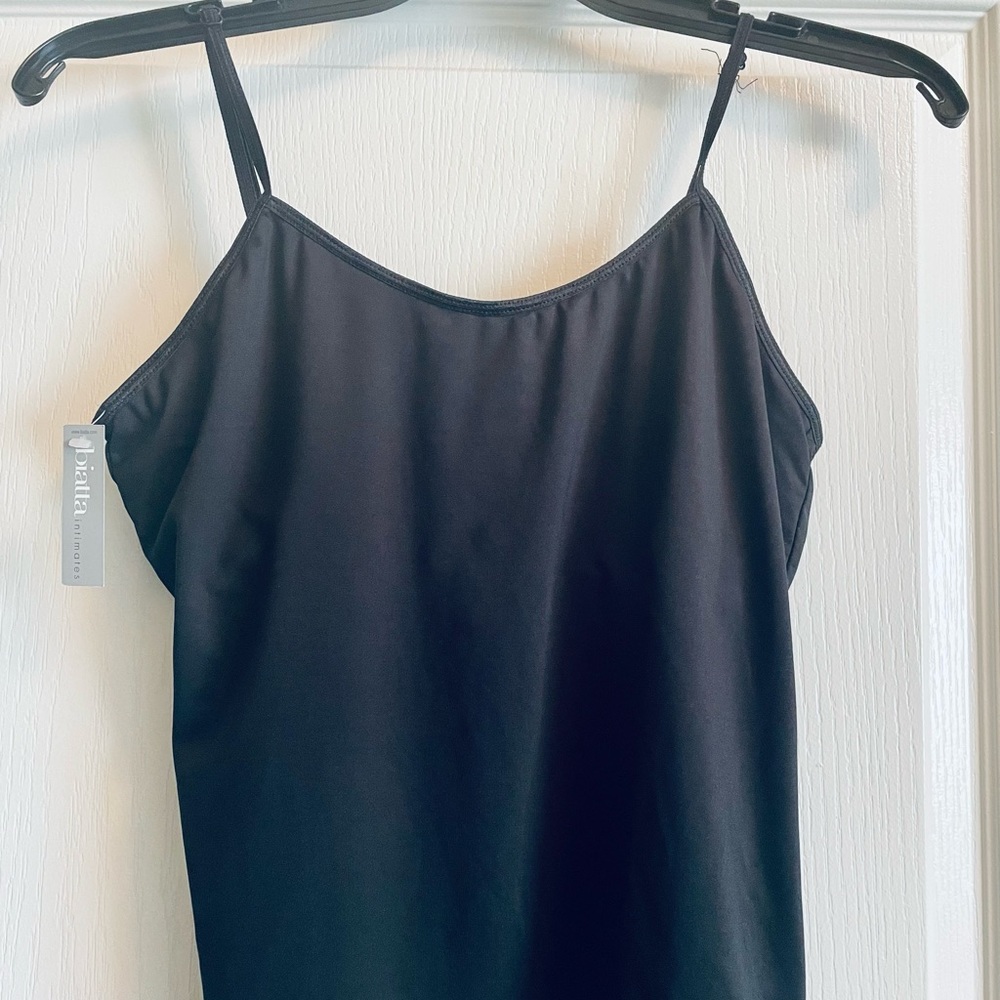 Biatta intimates stretchy black tank.